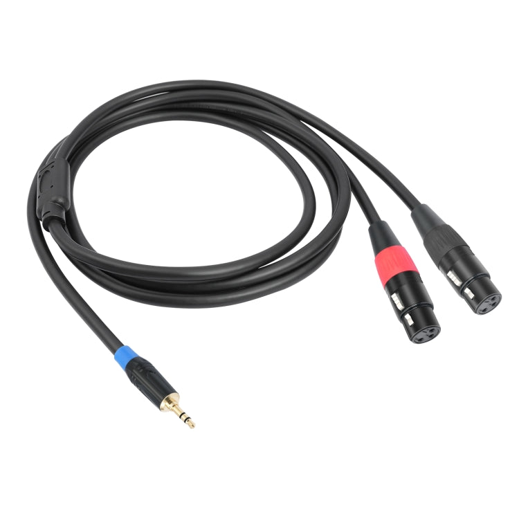 Cavo audio 3,5 mm maschio a doppio XLR 3 pin femmina 1-3 m