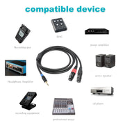 Cavo audio 3,5 mm maschio a doppio XLR 3 pin femmina 1-3 m