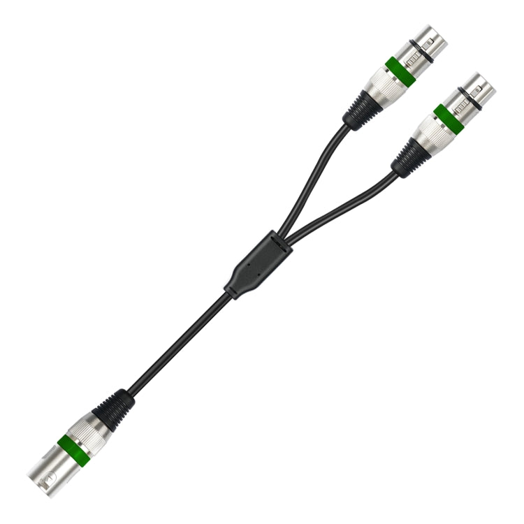 Cavo audio XLR 3 pin maschio a doppia femmina 50 cm