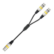 Cavo audio XLR 3 pin maschio a doppia femmina 50 cm