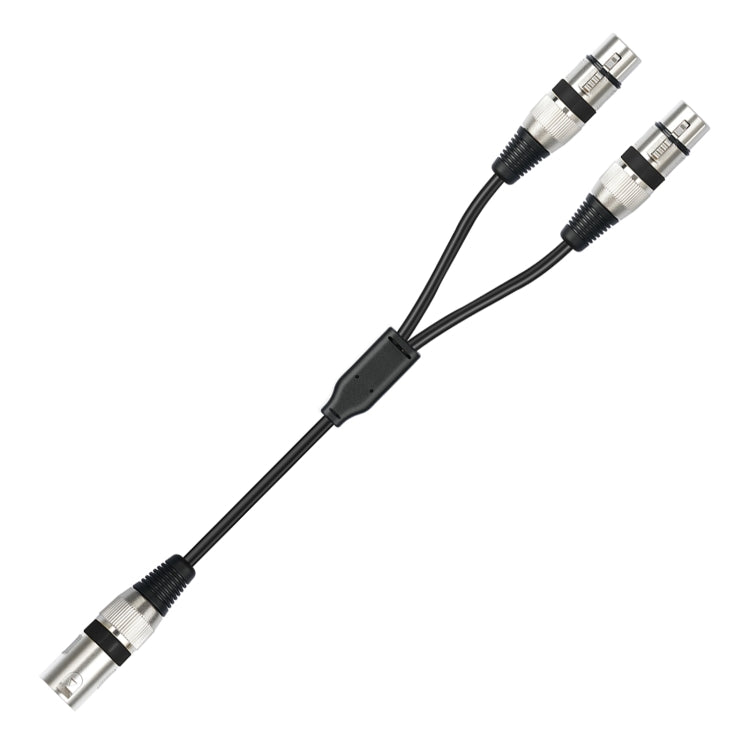 Cavo audio XLR 3 pin maschio a doppia femmina 50 cm