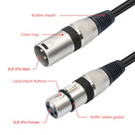 Cavo audio XLR 3 pin maschio a doppia femmina 50 cm