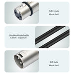Cavo audio XLR 3 pin maschio a doppia femmina 50 cm