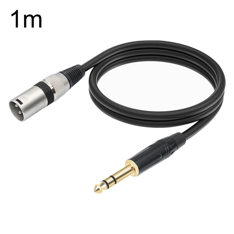 Cavo microfono 6,35 mm TRS maschio a XLR maschio 3 pin