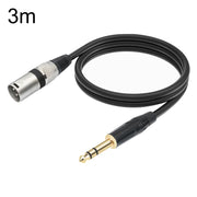 Cavo microfono 6,35 mm TRS maschio a XLR maschio 3 pin