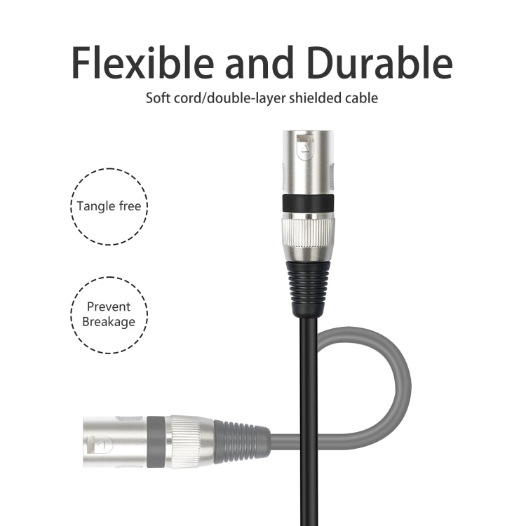 Cavo microfono 6,35 mm TRS maschio a XLR maschio 3 pin