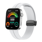 Cinturino per orologio in silicone con fibbia nera pieghevole magnetico, For Huawei Watch Fit3