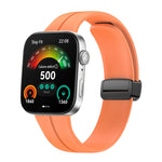 Cinturino per orologio in silicone con fibbia nera pieghevole magnetico, For Huawei Watch Fit3