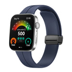 Cinturino per orologio in silicone con fibbia nera pieghevole magnetico, For Huawei Watch Fit3