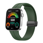 Cinturino per orologio in silicone con fibbia nera pieghevole magnetico, For Huawei Watch Fit3