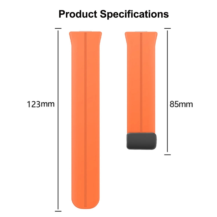 Cinturino per orologio in silicone con fibbia nera pieghevole magnetico, For Huawei Watch Fit3