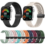 Cinturino per orologio in silicone con fibbia nera pieghevole magnetica stile foro, For Huawei Watch Fit 5 / Fit 5 Pro / Fit 4