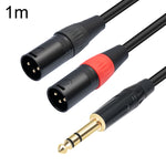 Cavo audio 6,35 mm TRS maschio a doppio XLR maschio 1-3 m