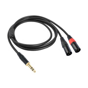 Cavo audio 6,35 mm TRS maschio a doppio XLR maschio 1-3 m