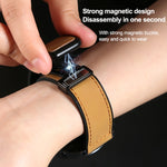 Cinturino per orologio in silicone in pelle con fibbia magnetica con texture Crazy Horse, 20mm, 22mm
