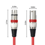 Cavo audio XLR 3 pin maschio-femmina 1 m set 10 pezzi