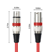 Cavo audio XLR 3 pin maschio-femmina 1 m set 10 pezzi