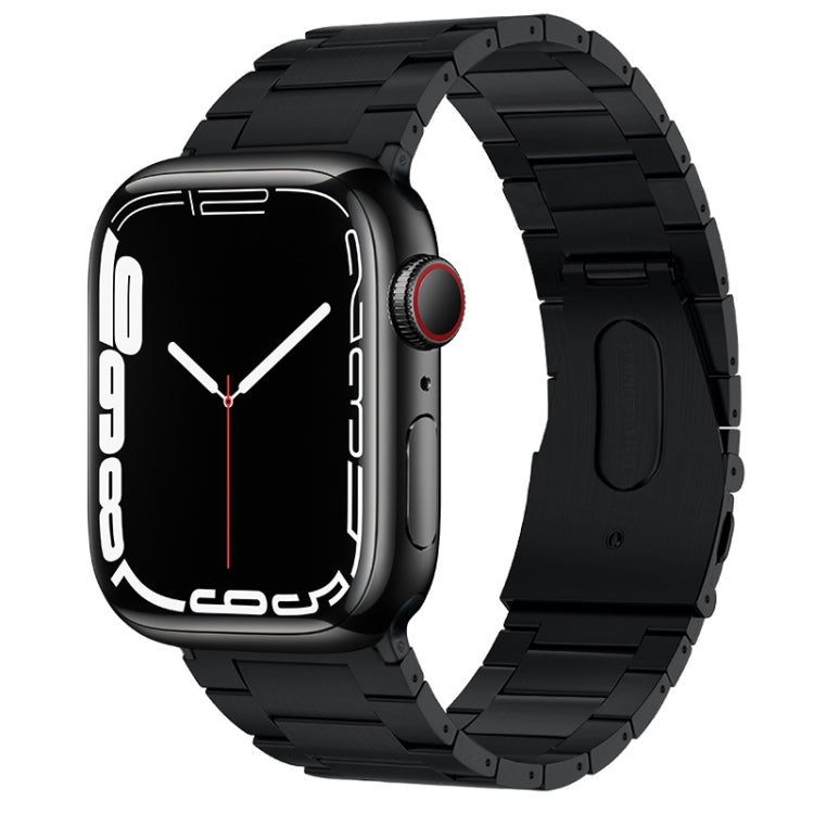 Cinturino per orologio in metallo titanio con sporgenza a tre sfere PG63, For Apple Watch Series 8 41mm, For Apple Watch Series 8 45mm, For Apple Watch SE 2022 40mm, For Apple Watch SE 2022 44mm, For Apple Watch Series 7 41mm                           ...
