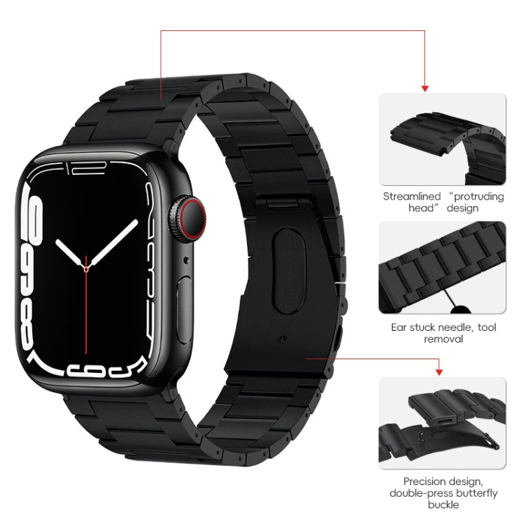 Cinturino per orologio in metallo titanio con sporgenza a tre sfere PG63, For Apple Watch Series 6 40mm, For Apple Watch Series 6 44mm, For Apple Watch Series 5 44mm, For Apple Watch Series 5 40mm, For Apple Watch Series 4 44mm                         ...
