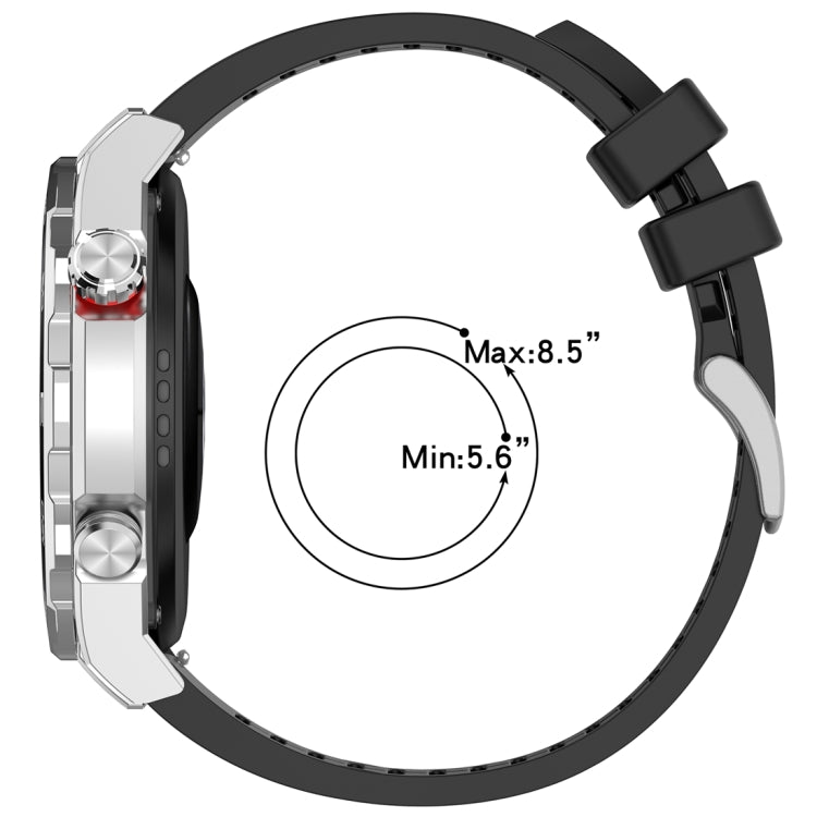 Cinturino per orologio in gomma fluorurata, 20mm, 22mm