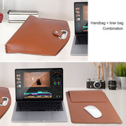 Borsa interna impermeabile in PU per laptop da 12-14 pollici