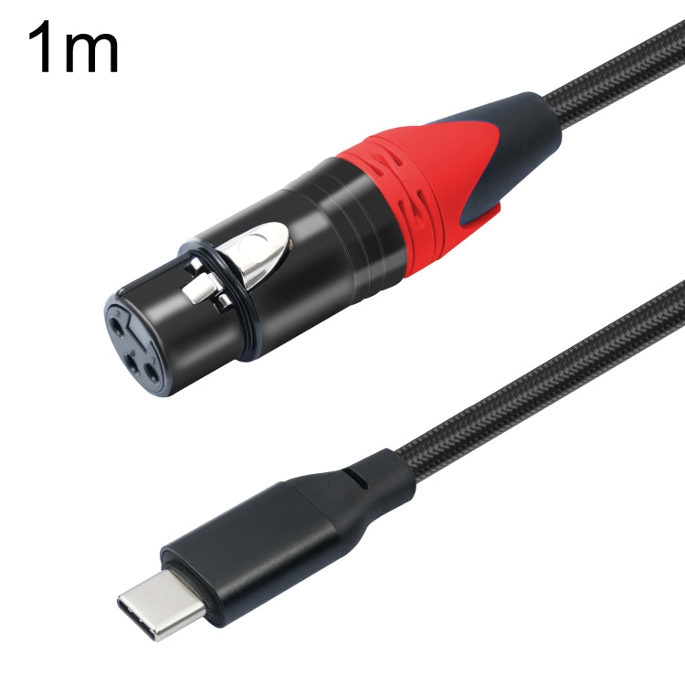 Cavo audio TY03RE da tipo C maschio a XLR femmina per microfono dinamico, 1m, 2m, 3m