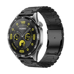 Cinturino per orologio in acciaio inossidabile con doppia fibbia di sicurezza, 22mm