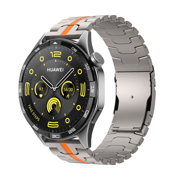 Cinturino per orologio in acciaio inossidabile con doppia fibbia di sicurezza, 22mm