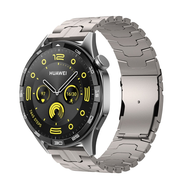 Cinturino per orologio in acciaio inossidabile con doppia fibbia di sicurezza, 22mm