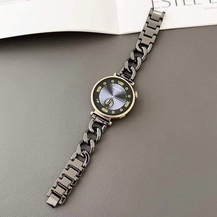 Cinturino per orologio in metallo con catena di jeans, 18mm
