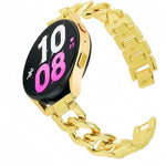 Cinturino per orologio in metallo con catena di jeans, 18mm