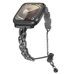Cinturino per orologio con cinturino in metallo con strass pavone, For Apple Watch SE 40mm, For Apple Watch SE 44mm, For Apple Watch Series 6 40mm, For Apple Watch Series 6 44mm, For Apple Watch Series 5 44mm, For Apple Watch Series 5 40mm