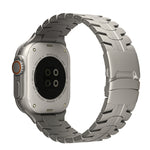 Cinturino per orologio in acciaio al titanio con fibbia a doppia chiusura, For Apple Watch SE 2023 44mm, For Apple Watch SE 2023 40mm, For Apple Watch Ultra 2 49mm, For Apple Watch Series 9 45mm, For Apple Watch Series 9 41mm, For Apple Watch Ultra 49mm