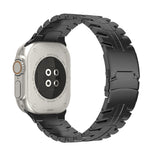 Cinturino per orologio in acciaio al titanio con fibbia a doppia chiusura, For Apple Watch SE 2023 44mm, For Apple Watch SE 2023 40mm, For Apple Watch Ultra 2 49mm, For Apple Watch Series 9 45mm, For Apple Watch Series 9 41mm, For Apple Watch Ultra 49mm