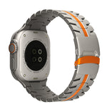 Cinturino per orologio in acciaio al titanio con fibbia a doppia chiusura, For Apple Watch SE 2023 44mm, For Apple Watch SE 2023 40mm, For Apple Watch Ultra 2 49mm, For Apple Watch Series 9 45mm, For Apple Watch Series 9 41mm, For Apple Watch Ultra 49mm