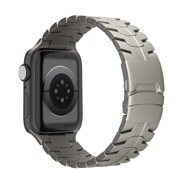 Cinturino per orologio in acciaio al titanio con fibbia a doppia chiusura, For Apple Watch Series 8 41mm, For Apple Watch Series 8 45mm, For Apple Watch SE 2022 40mm, For Apple Watch SE 2022 44mm, For Apple Watch Series 7 41mm                          ...