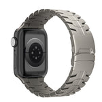 Cinturino per orologio in acciaio al titanio con fibbia a doppia chiusura, For Apple Watch Series 8 41mm, For Apple Watch Series 8 45mm, For Apple Watch SE 2022 40mm, For Apple Watch SE 2022 44mm, For Apple Watch Series 7 41mm                          ...