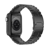 Cinturino per orologio in acciaio al titanio con fibbia a doppia chiusura, For Apple Watch SE 40mm, For Apple Watch SE 44mm, For Apple Watch Series 6 40mm, For Apple Watch Series 6 44mm, For Apple Watch Series 5 44mm, For Apple Watch Series 5 40mm