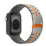 Cinturino per orologio in acciaio al titanio con fibbia a doppia chiusura, For Apple Watch 42mm, For Apple Watch 38mm