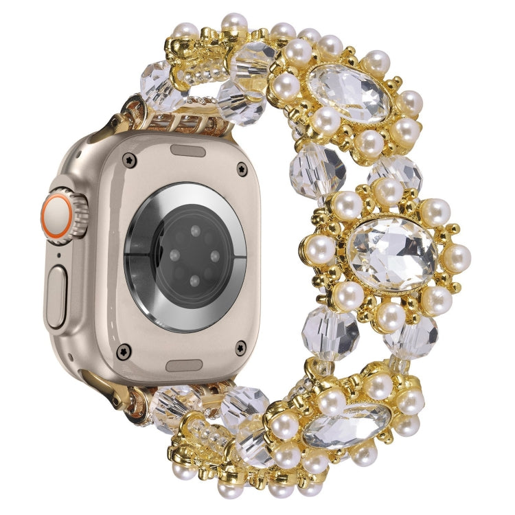Cinturino per orologio con bracciale in pietre preziose e perline, For Apple Watch SE 2023 44mm, For Apple Watch SE 2023 40mm, For Apple Watch Ultra 2 49mm, For Apple Watch Series 9 45mm, For Apple Watch Series 9 41mm, For Apple Watch Ultra 49mm