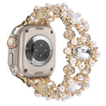 Cinturino per orologio con bracciale in pietre preziose e perline, For Apple Watch SE 2023 44mm, For Apple Watch SE 2023 40mm, For Apple Watch Ultra 2 49mm, For Apple Watch Series 9 45mm, For Apple Watch Series 9 41mm, For Apple Watch Ultra 49mm