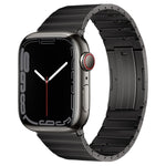 Cinturino per orologio in metallo titanio con barre a molla con articolazione in bambù a perla singola PG65, For Apple Watch Series 6 40mm, For Apple Watch Series 6 44mm, For Apple Watch Series 5 44mm, For Apple Watch Series 5 40mm                     ...