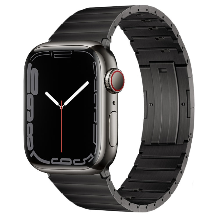 Cinturino per orologio in metallo titanio con barre a molla con articolazione in bambù a perla singola PG65, For Apple Watch Series 2 42mm, For Apple Watch Series 2 38mm, For Apple Watch 42mm, For Apple Watch 38mm