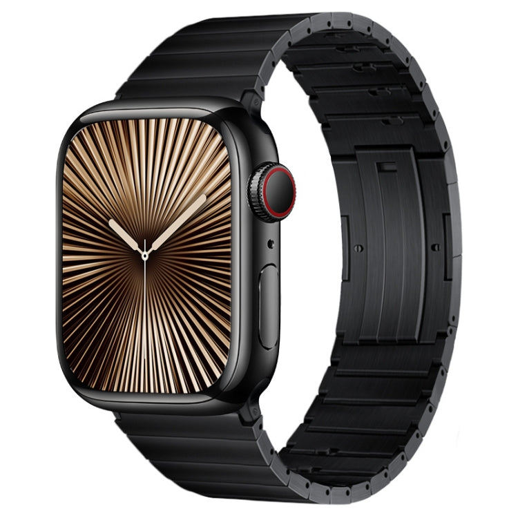 Cinturino per orologio in metallo titanio con barre a molla con articolazione in bambù a perla singola PG65, For Apple Watch Series 10 46mm, For Apple Watch Series 10 42mm, For Apple Watch SE 2023 44mm, For Apple Watch SE 2023 40mm                     ...