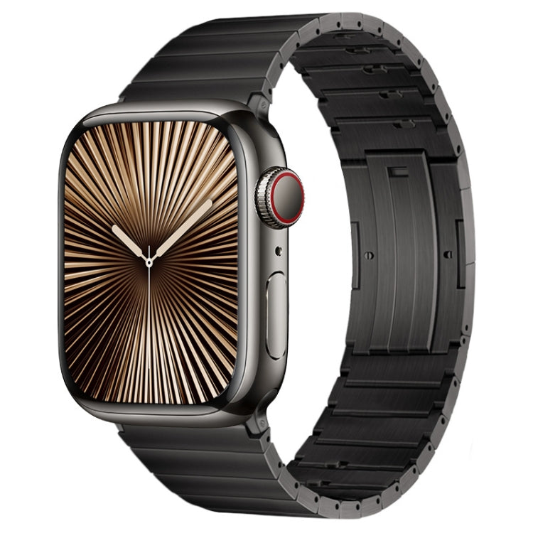 Cinturino per orologio in metallo titanio con barre a molla con articolazione in bambù a perla singola PG65, For Apple Watch Series 10 46mm, For Apple Watch Series 10 42mm, For Apple Watch SE 2023 44mm, For Apple Watch SE 2023 40mm                     ...