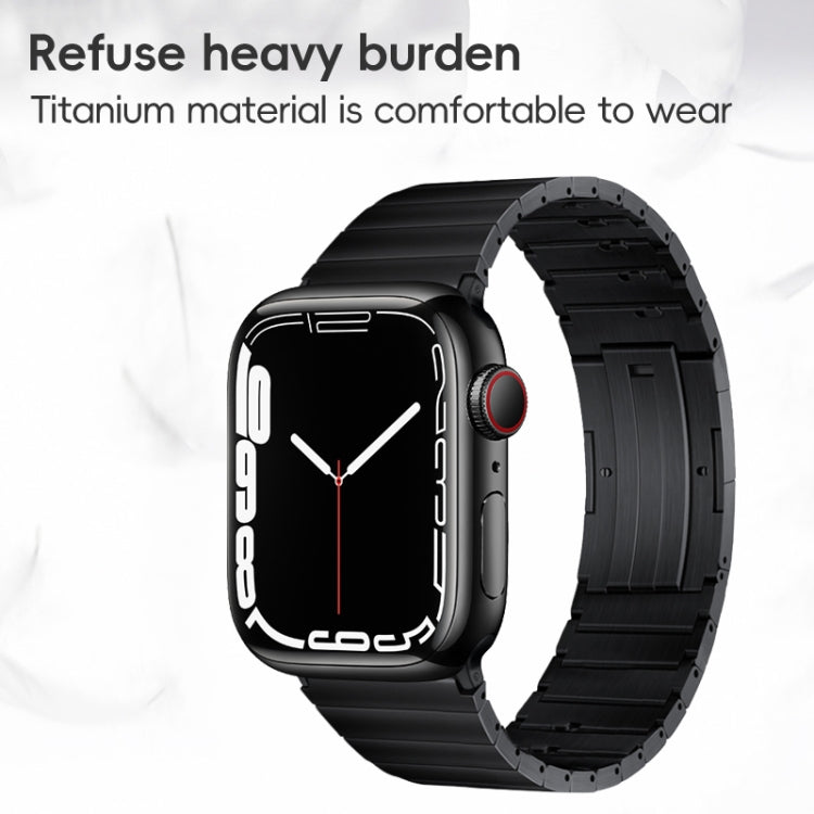 Cinturino per orologio in metallo titanio con barre a molla con articolazione in bambù a perla singola PG65, For Apple Watch Series 6 40mm, For Apple Watch Series 6 44mm, For Apple Watch Series 5 44mm, For Apple Watch Series 5 40mm                     ...