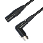 Cavo audio XLR maschio dritto a gomito 3 pin, vari lunghezze