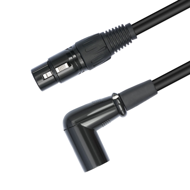 Cavo audio XLR 3 pin femmina dritto a gomito 0.3-10m