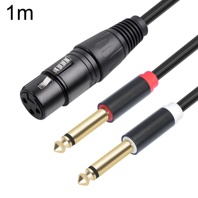 Cavo audio tipo Y XLR femmina a doppio 6,35 mm 1/4 TRS maschio 2020Y63, 1m, 2m, 3m