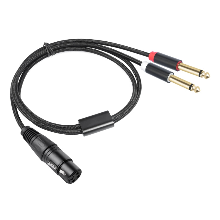 Cavo audio Y XLR femmina a doppio 6,35 mm TRS maschio